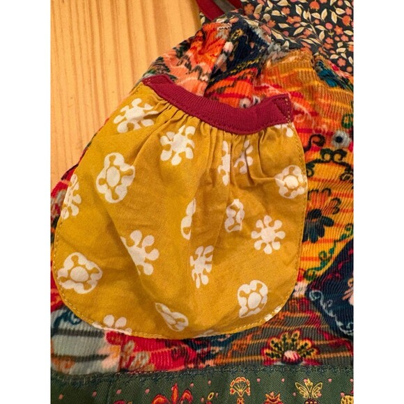 MATILDA JANE Burgundy/Yellow Geometric Mohunk Mountain Sara Sleeveless sz 2 - Picture 3 of 7